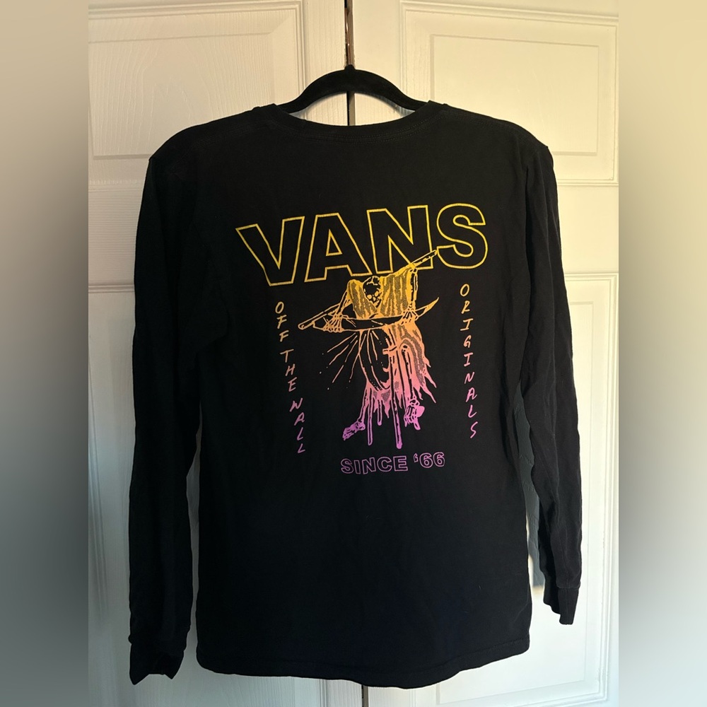 Vans Classic Black Tee with Logo